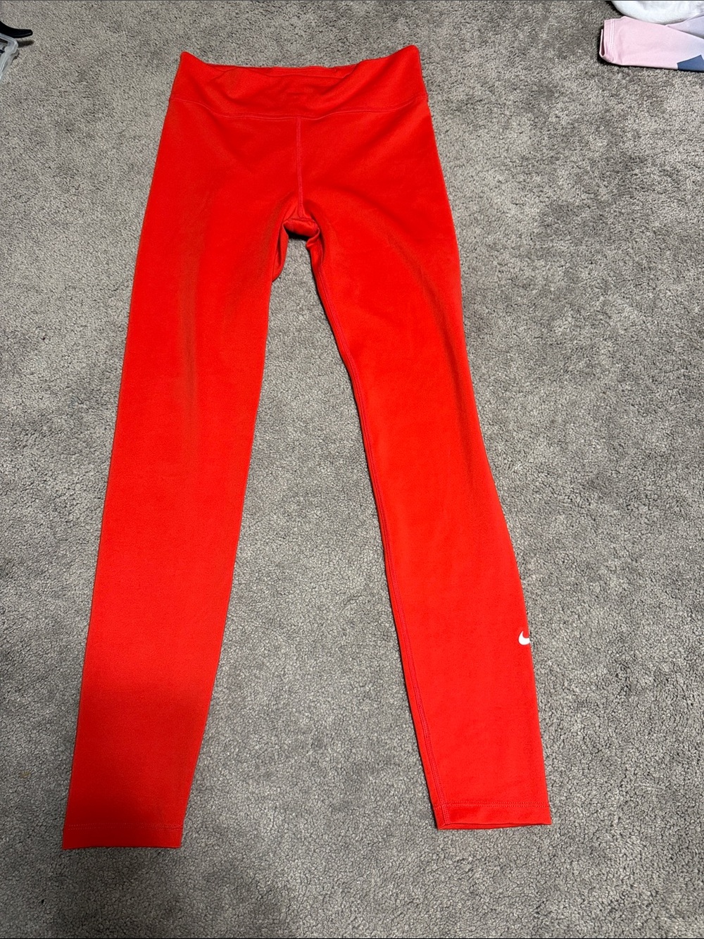 Nike Bright Red Girls' Athletic Leggings